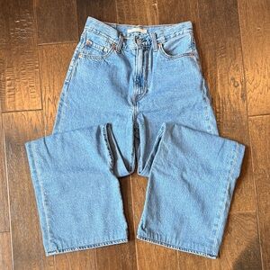 Levi’s women’s Ribcage Wide Leg jeans size 26. Color - not the same